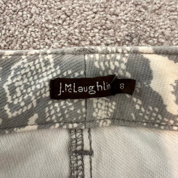 J McLaughlin Women's Snakeskin Skinny Jean Cream and Grey Size‎ 8 - Picture 4 of 12